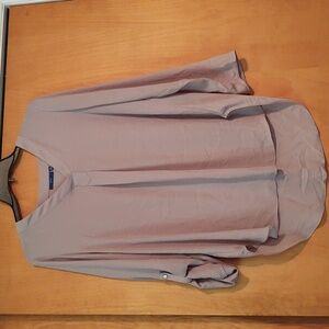 LAST CHANCE Apt 9 Gray Chiffon Blouse